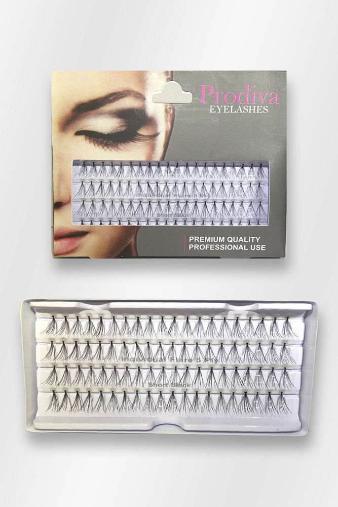 Picture of PRODIVA 80 PIECE 5 PLY KNOTTED SINGLE LASHES -SHORT-